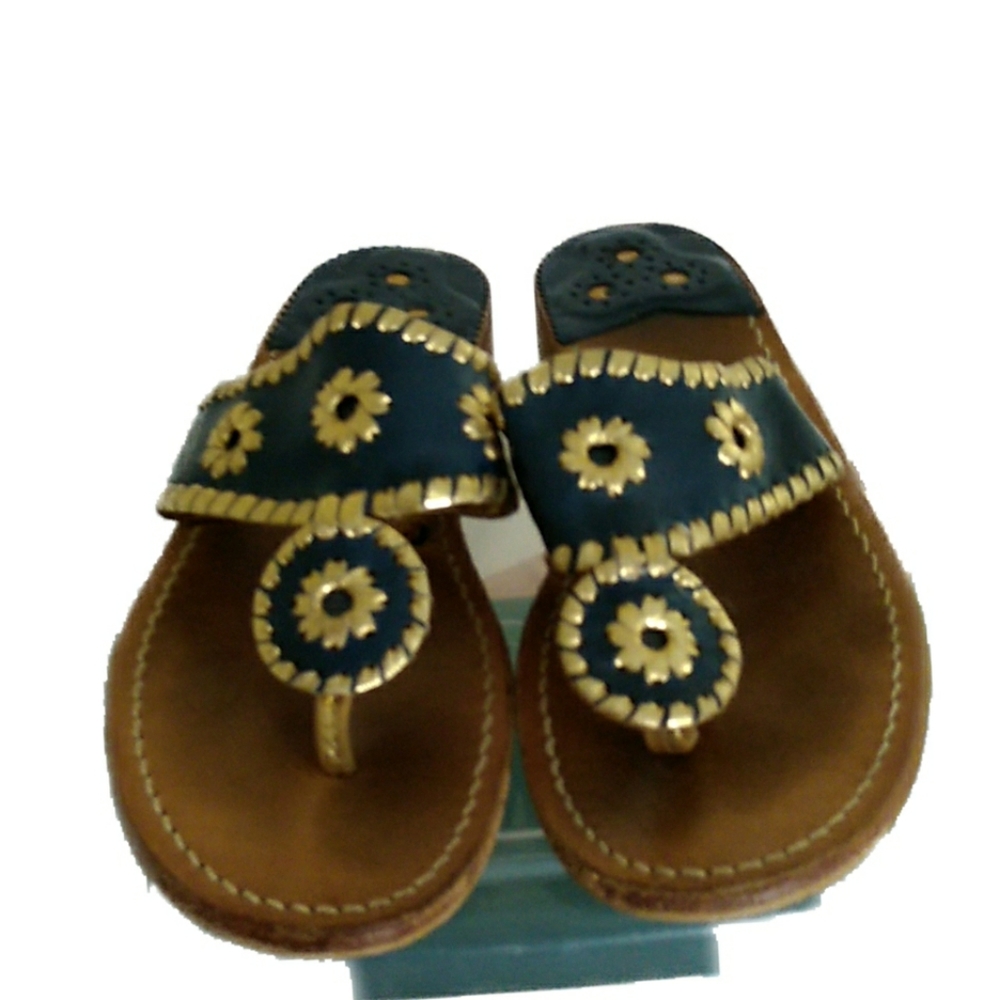 Jack Rogers navy Navajo sandals size 7